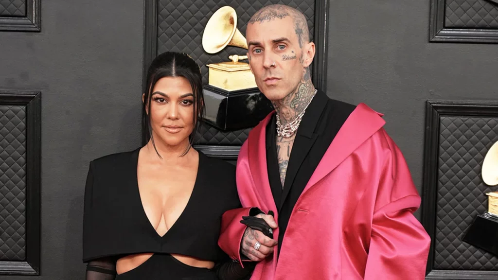 Travis Barker is older than his wife, Kourtney Kardashian with an age gap of 4 years. Image Source: Getty