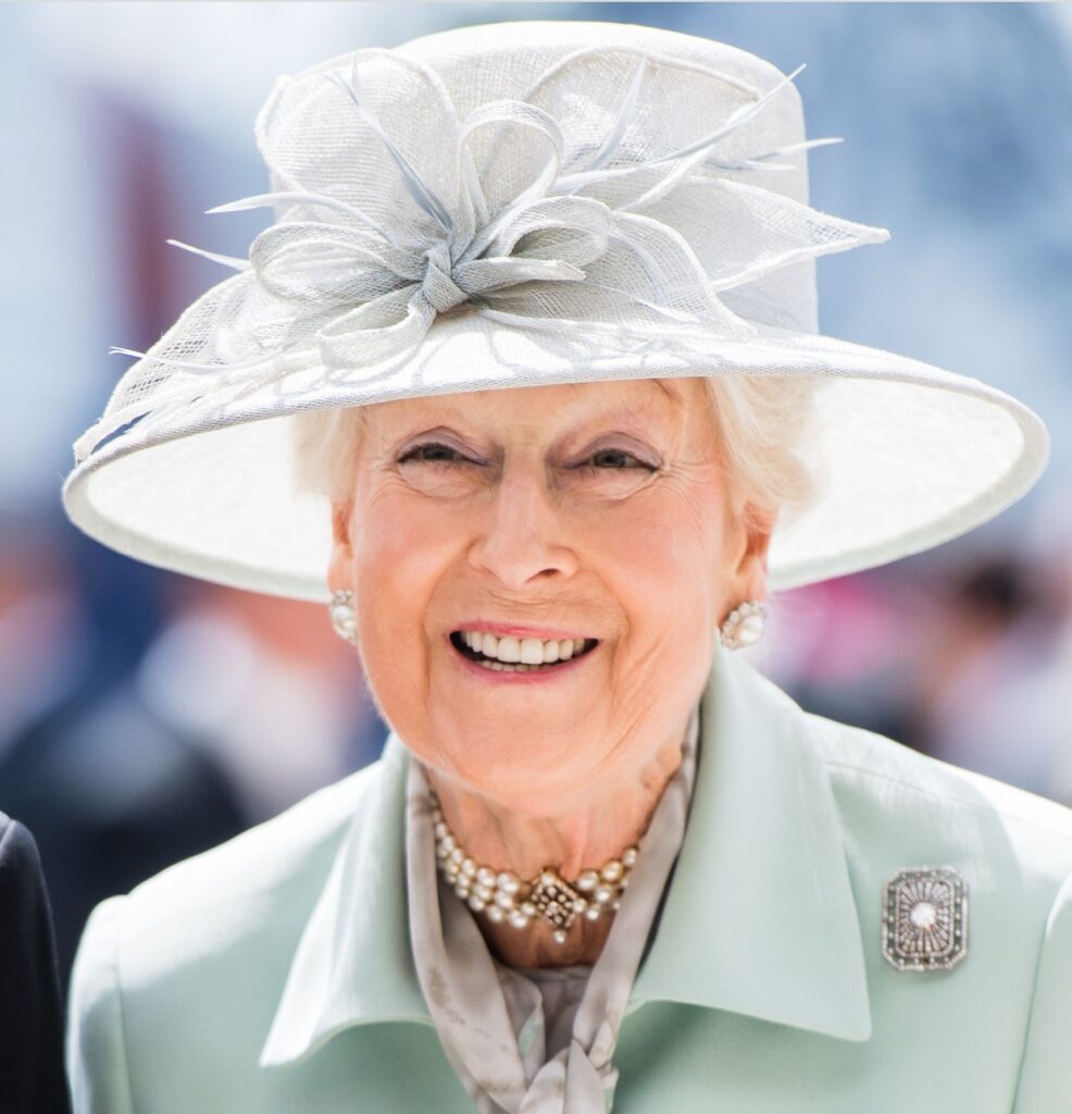 Princess Alexandra attends the Epsom derby. Image Source: Getty