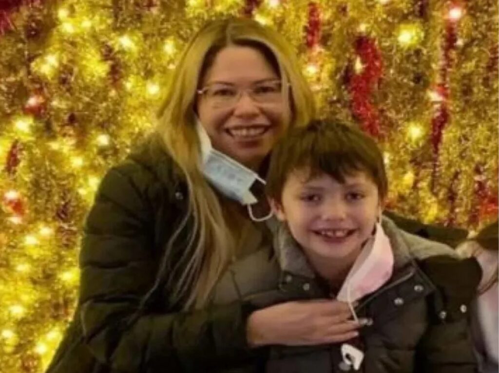 Writer Dawn Walker and her son. The pair was later found safe in Oregon. Credit: Saskatoon Police Department