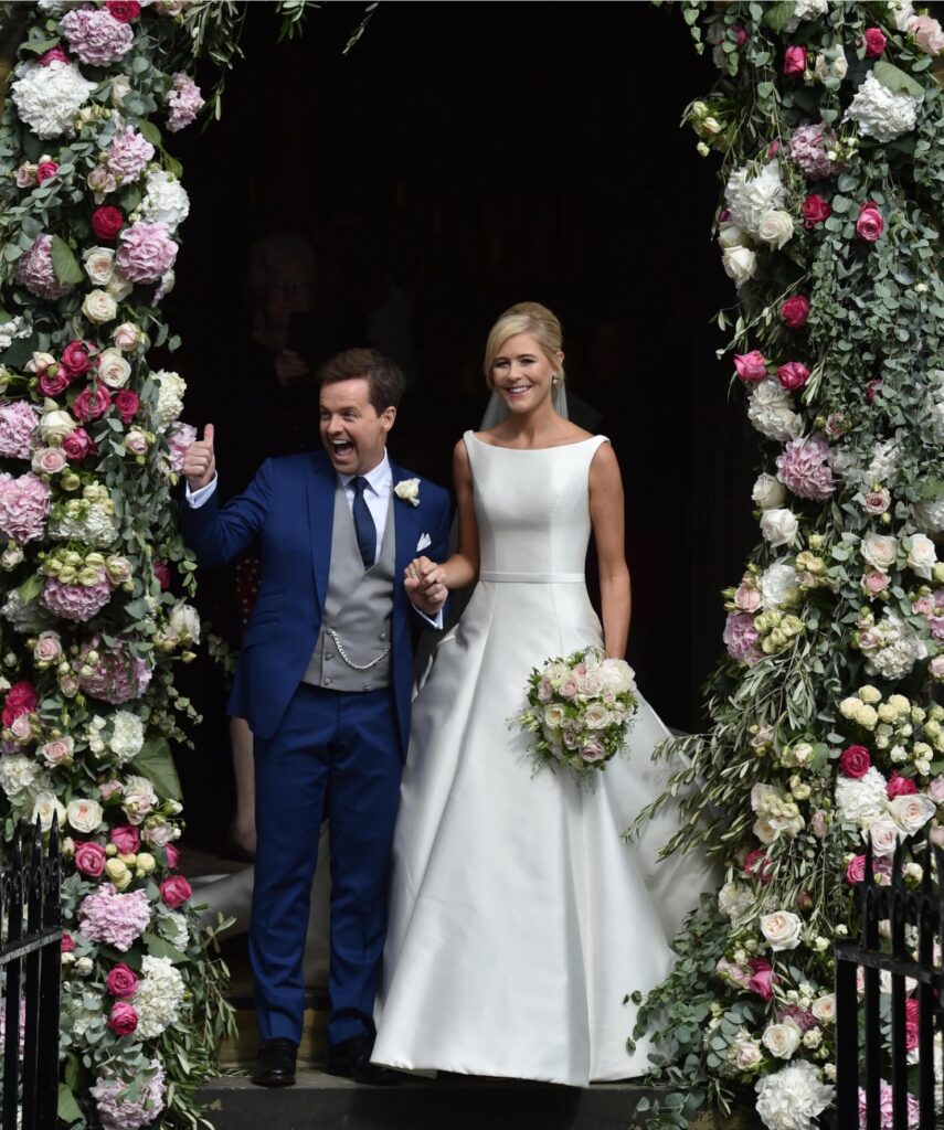 Declan Donnelly and his wife Ali Astall on their big dayCredit: PA:Press Association
