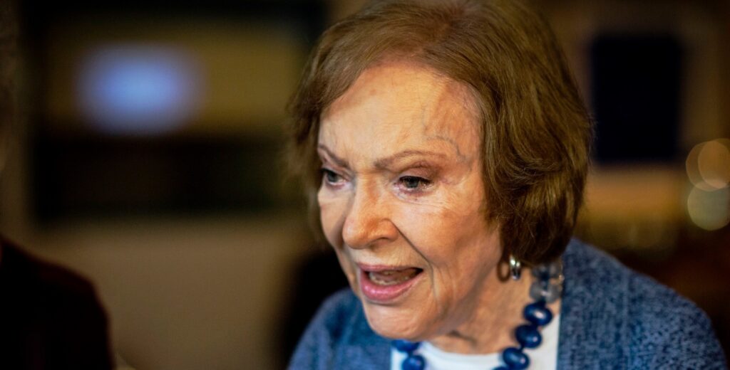 Former First Lady Rosalynn Carter has died at 96. Credit: AP