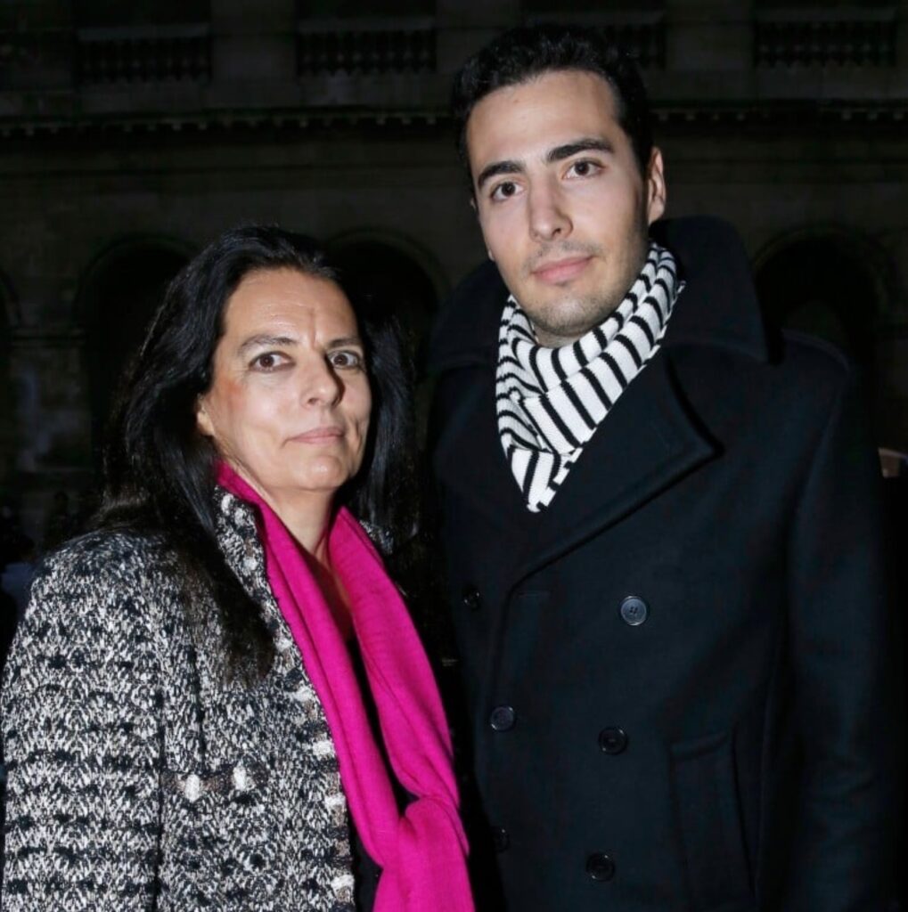 Jean-Victor Meyers pictured with his mother, Françoise Bettencourt Meyers
