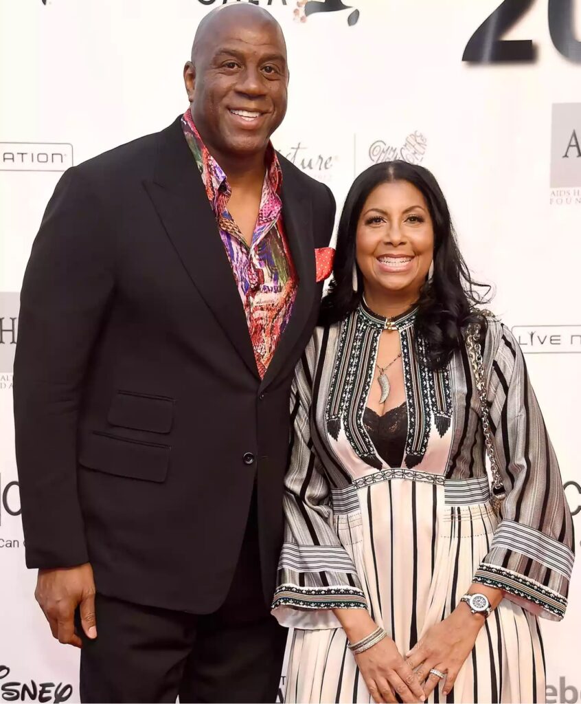 Magic Johnson is wealthier than his wife, Cookie Johnson, whom he married in 1991 and shares three children with her.
