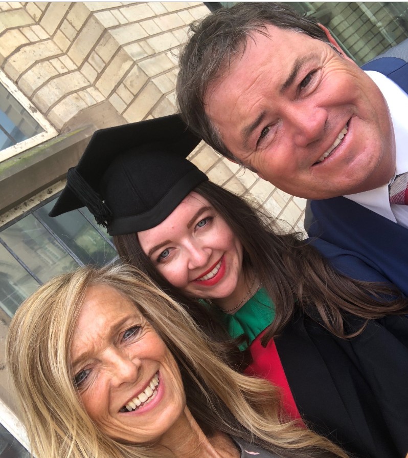 Mike and Michelle Brewer on their daughter, Chloe's graduation in 2018. Image Source: Facebook/Wheeler Dealer