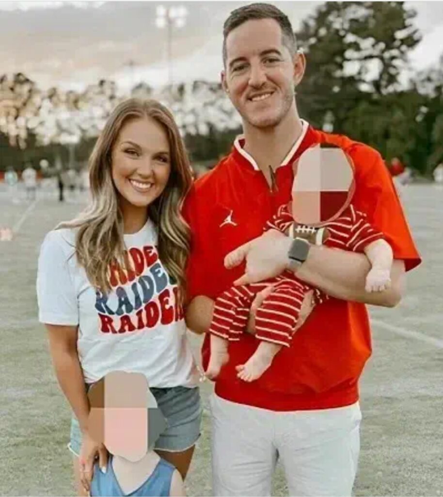 South Carolina female teacher Reagan Anderson and her husband Ryan have two children together. Image Source: Facebook.com/reagan.mobley
