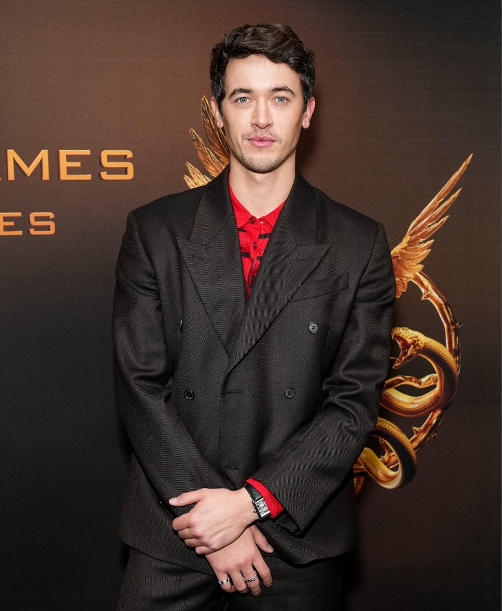 Tom Blyth at The Hunger Games: The Ballad Of Songbirds & Snakes New York Screening on November 15, 2023, in New York City