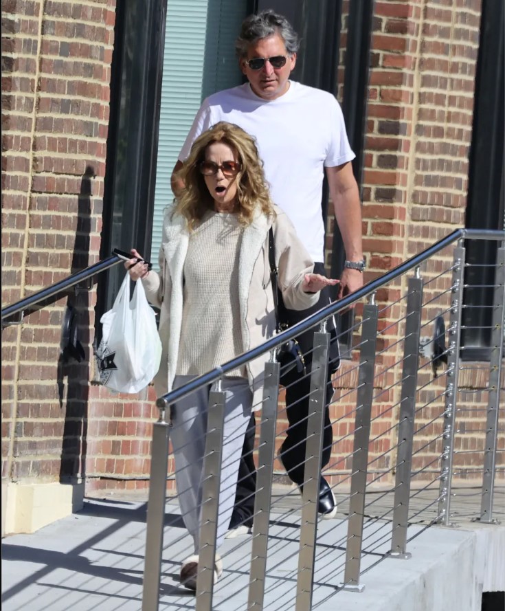Kathie Lee Gifford and Richard Spitz pictured while leaving the gymCredit: Commissioned by The US Sun Digital edition
