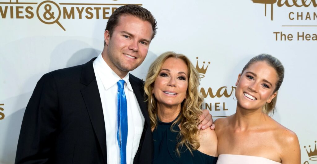 Cassidy Gifford, Cody Gifford and Kathie Lee Gifford pose for a photo at Hallmark's Evening Gala in Los Angeles on July 26, 2018