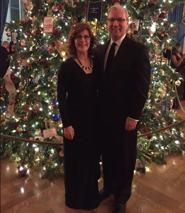 Kris and Kevin Cramer celebrating the holidays in 2014