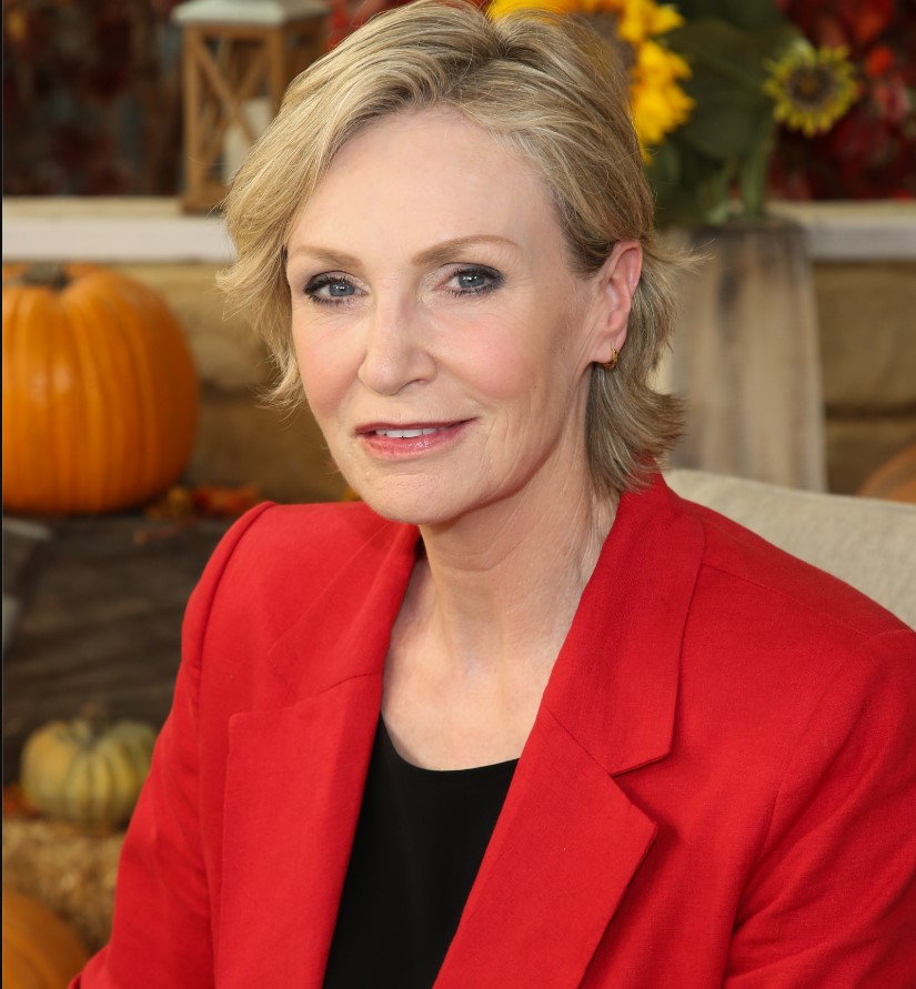 Actress Jane Lynch visits Hallmark Channel’s “Home & Family” at Universal Studios Hollywood on September 11, 2020 in Universal City, California