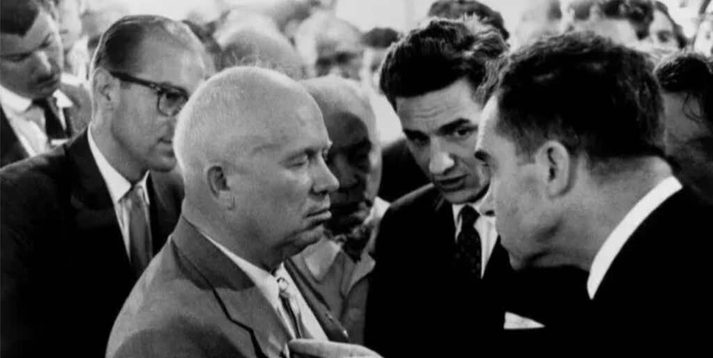 He also famously captured the infamous spat between then US Vice-President Richard Nixon and Soviet Premier Nikita Khrushchev in 1959