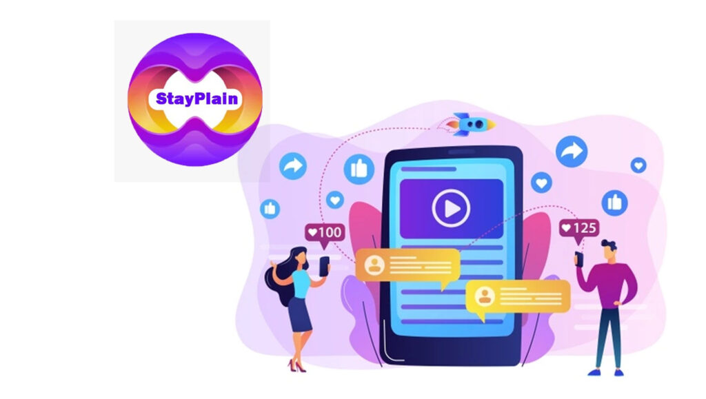 Stayplain is a social media platform for communication and connection with people worldwide. Image Source: Stayplain